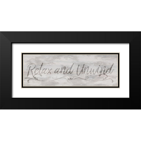 Relax and Unwind Black Modern Wood Framed Art Print with Double Matting by Prime, Marcus