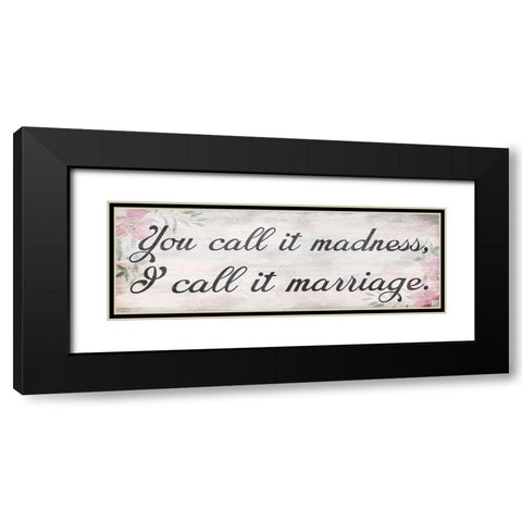 Marriage Outlook Black Modern Wood Framed Art Print with Double Matting by Prime, Marcus