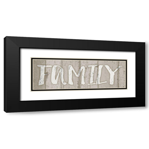 Family Stride Black Modern Wood Framed Art Print with Double Matting by Prime, Marcus