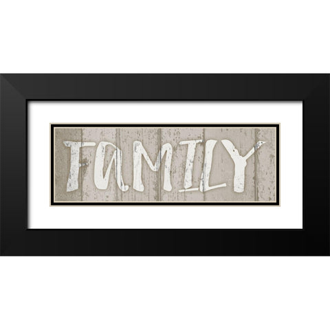 Family Stride Black Modern Wood Framed Art Print with Double Matting by Prime, Marcus