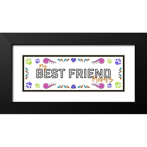 Sugar Best Friend 1 Black Modern Wood Framed Art Print with Double Matting by Prime, Marcus