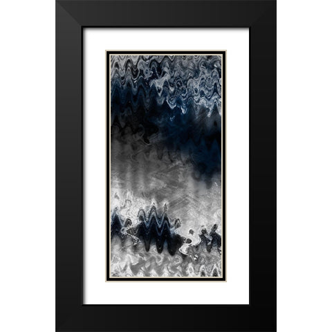 Indigo Sonic 3 Black Modern Wood Framed Art Print with Double Matting by Prime, Marcus