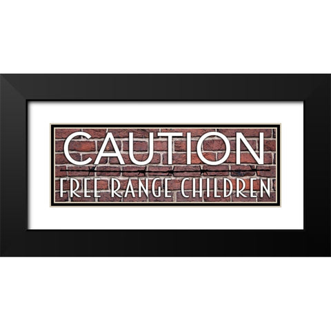Free Range 1 Black Modern Wood Framed Art Print with Double Matting by Prime, Marcus