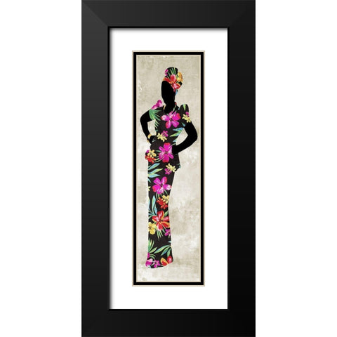 African Queen 1 Black Modern Wood Framed Art Print with Double Matting by Prime, Marcus