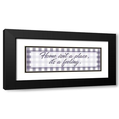 Home Feeling 1 Black Modern Wood Framed Art Print with Double Matting by Prime, Marcus