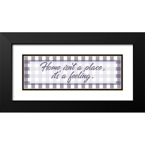 Home Feeling 1 Black Modern Wood Framed Art Print with Double Matting by Prime, Marcus
