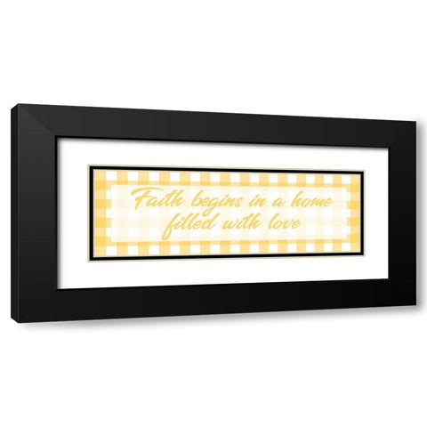 Faith Begins 1 Black Modern Wood Framed Art Print with Double Matting by Prime, Marcus