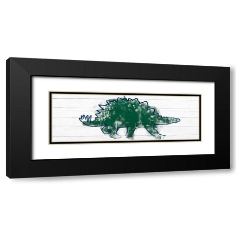 Kiddie Dino 2 Black Modern Wood Framed Art Print with Double Matting by Prime, Marcus
