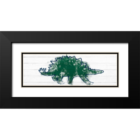 Kiddie Dino 2 Black Modern Wood Framed Art Print with Double Matting by Prime, Marcus