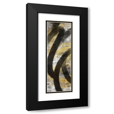 Striking Marks Neutral 1 Black Modern Wood Framed Art Print with Double Matting by Prime, Marcus