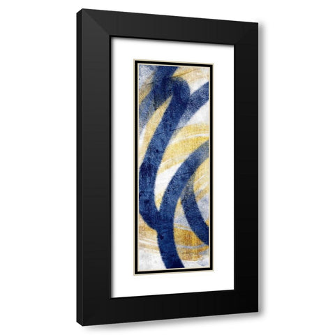 Striking Marks 1 Black Modern Wood Framed Art Print with Double Matting by Prime, Marcus