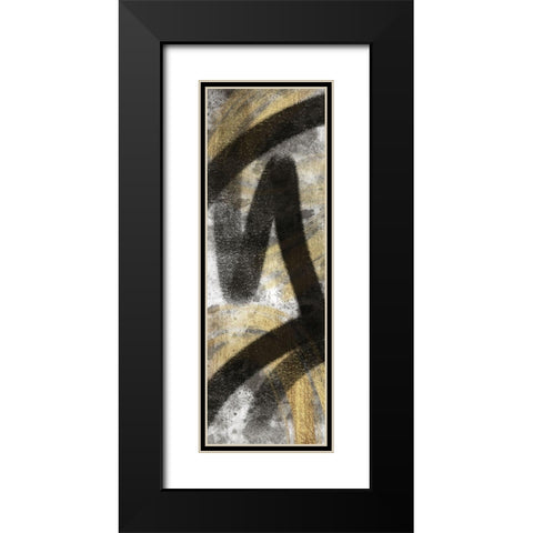 Striking Marks Neutral 2 Black Modern Wood Framed Art Print with Double Matting by Prime, Marcus