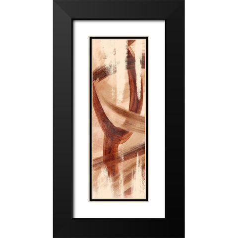 Oil Streak 1 Black Modern Wood Framed Art Print with Double Matting by Prime, Marcus
