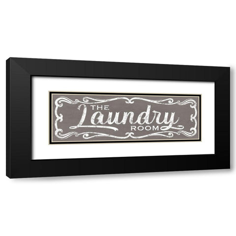 The Laundry Room Black Modern Wood Framed Art Print with Double Matting by Prime, Marcus