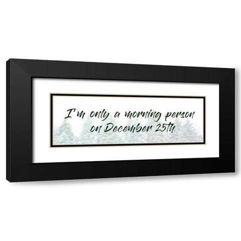 December Morning Black Modern Wood Framed Art Print with Double Matting by Prime, Marcus