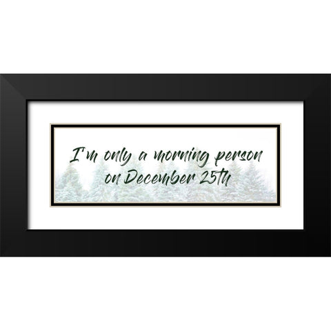 December Morning Black Modern Wood Framed Art Print with Double Matting by Prime, Marcus