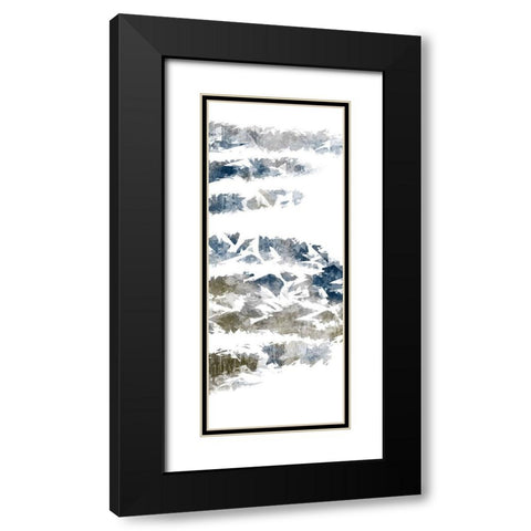 Geometric Split 1 Black Modern Wood Framed Art Print with Double Matting by Prime, Marcus
