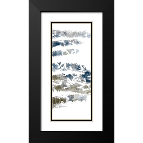 Geometric Split 1 Black Modern Wood Framed Art Print with Double Matting by Prime, Marcus
