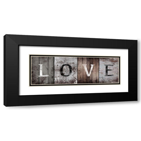 Natural Love Black Modern Wood Framed Art Print with Double Matting by Prime, Marcus