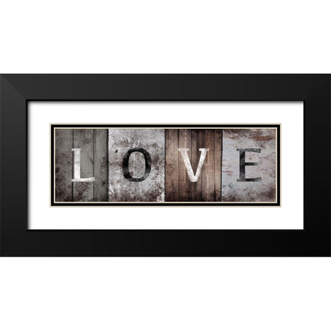Natural Love Black Modern Wood Framed Art Print with Double Matting by Prime, Marcus