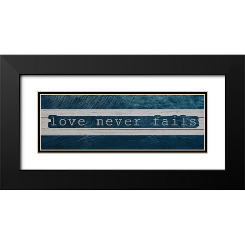 Never Fails Black Modern Wood Framed Art Print with Double Matting by Prime, Marcus