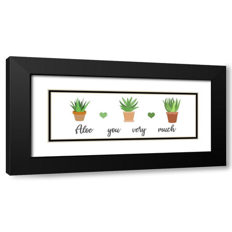 Aloe You Very Much Black Modern Wood Framed Art Print with Double Matting by Prime, Marcus