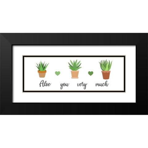 Aloe You Very Much Black Modern Wood Framed Art Print with Double Matting by Prime, Marcus