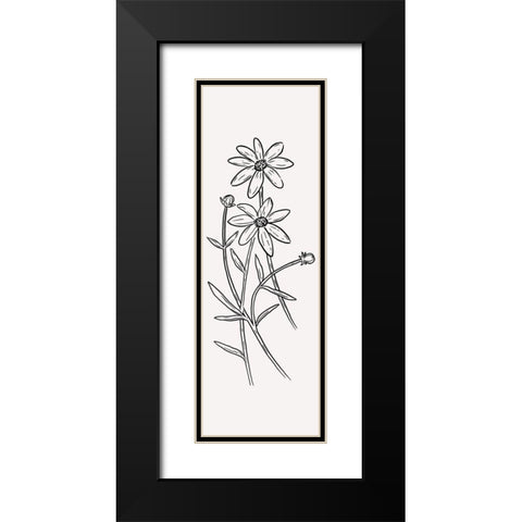 Simple Bloom Black Modern Wood Framed Art Print with Double Matting by Prime, Marcus