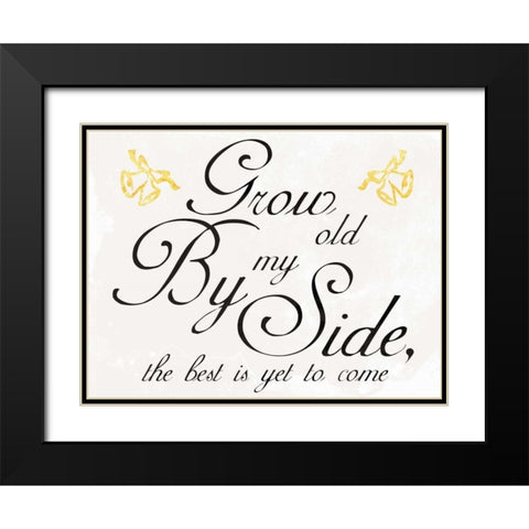 Growing Old Black Modern Wood Framed Art Print with Double Matting by Prime, Marcus