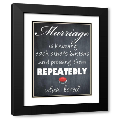 Pushing Buttons Black Modern Wood Framed Art Print with Double Matting by Prime, Marcus