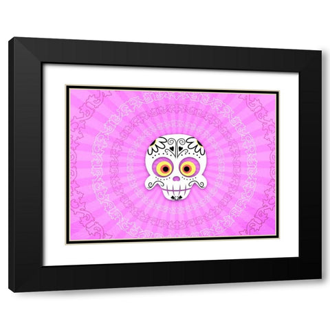 Dia De Los Muertos 2 Black Modern Wood Framed Art Print with Double Matting by Prime, Marcus