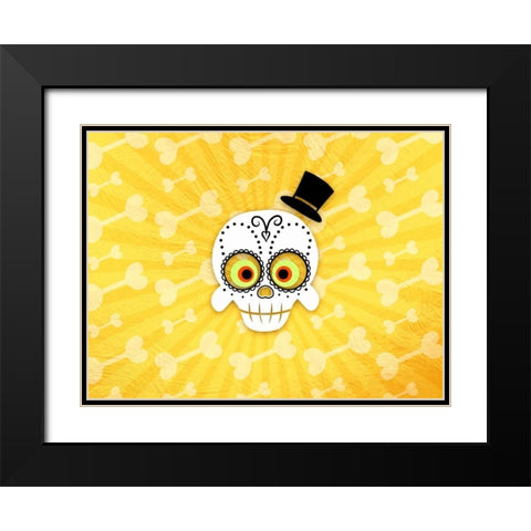 Dia De Los Muertos 4 Black Modern Wood Framed Art Print with Double Matting by Prime, Marcus