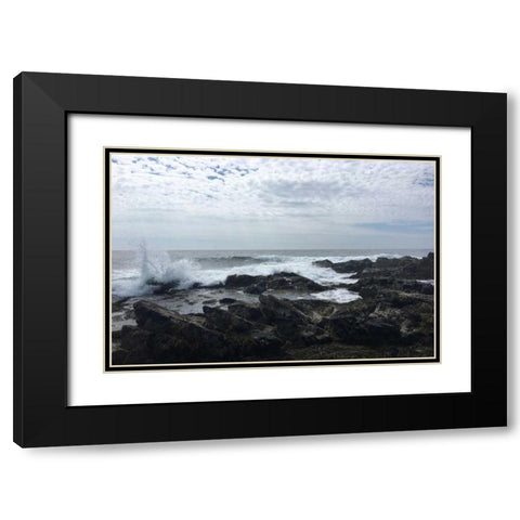 Morning Tide Black Modern Wood Framed Art Print with Double Matting by Prime, Marcus