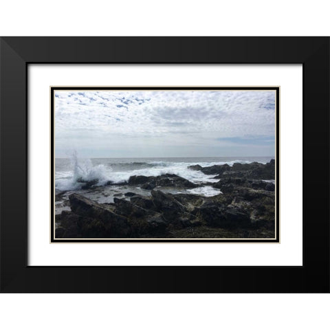 Morning Tide Black Modern Wood Framed Art Print with Double Matting by Prime, Marcus