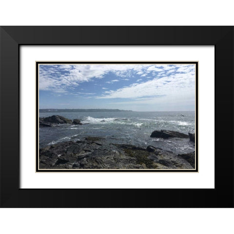 Morning Tide 5 Black Modern Wood Framed Art Print with Double Matting by Prime, Marcus