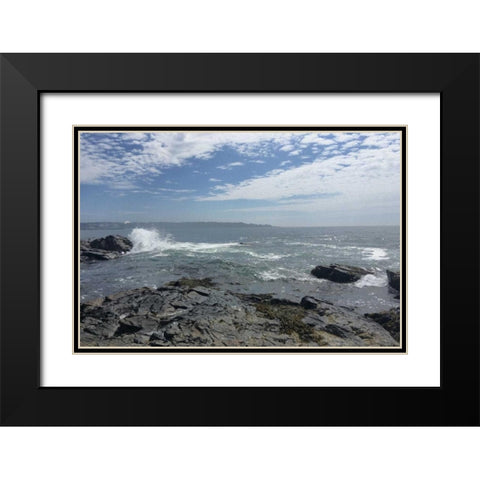 Morning Tide 5 Black Modern Wood Framed Art Print with Double Matting by Prime, Marcus