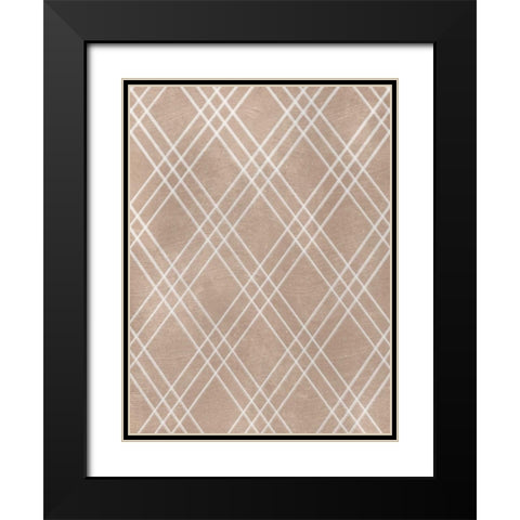 Sand Crosshatch Black Modern Wood Framed Art Print with Double Matting by Prime, Marcus