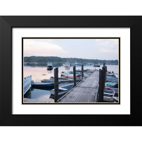 Start Of The Day Black Modern Wood Framed Art Print with Double Matting by Prime, Marcus