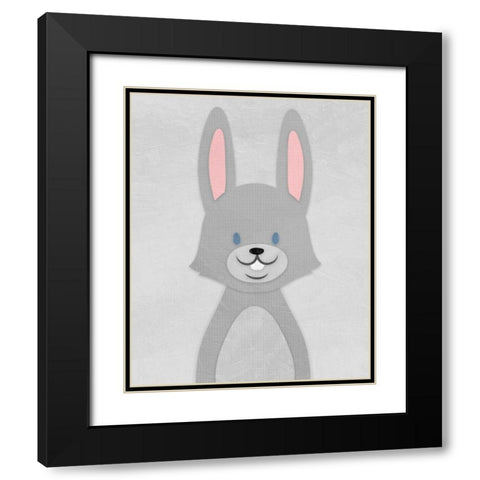 Cheery Bunny Black Modern Wood Framed Art Print with Double Matting by Prime, Marcus