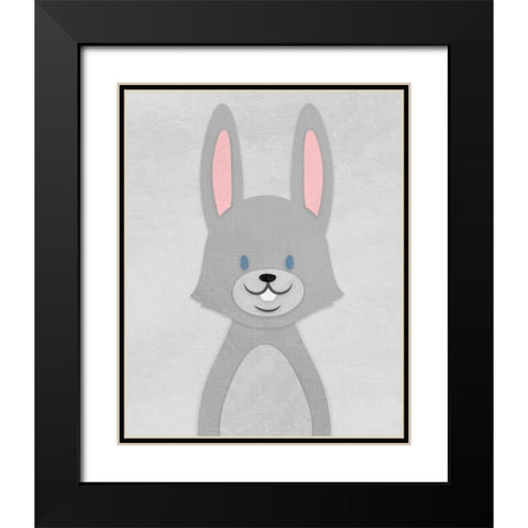 Cheery Bunny Black Modern Wood Framed Art Print with Double Matting by Prime, Marcus