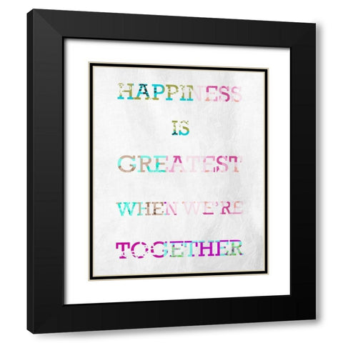 Greatest Happiness Black Modern Wood Framed Art Print with Double Matting by Prime, Marcus