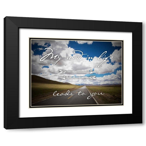 Road To You Black Modern Wood Framed Art Print with Double Matting by Prime, Marcus