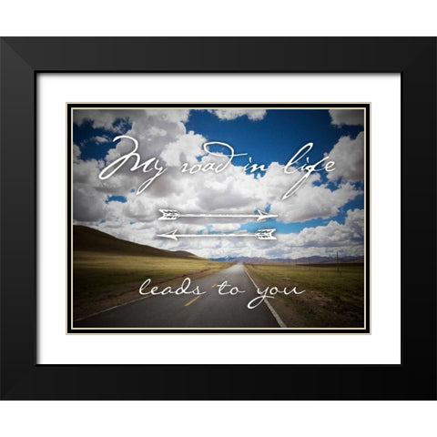 Road To You Black Modern Wood Framed Art Print with Double Matting by Prime, Marcus
