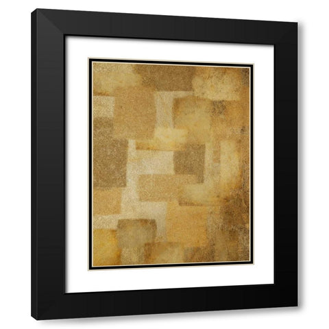 Golden Quilt Black Modern Wood Framed Art Print with Double Matting by Prime, Marcus