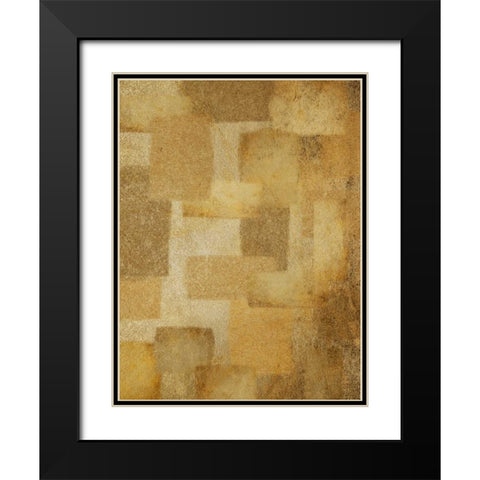 Golden Quilt Black Modern Wood Framed Art Print with Double Matting by Prime, Marcus