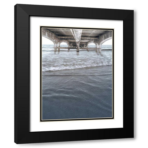 Bridge The Peace Black Modern Wood Framed Art Print with Double Matting by Prime, Marcus