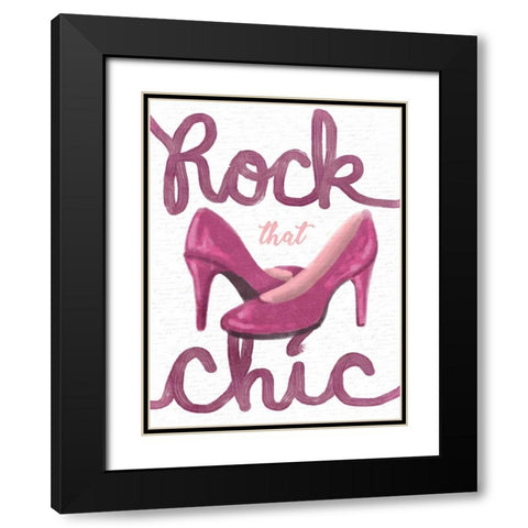 Rock That Chic Black Modern Wood Framed Art Print with Double Matting by Prime, Marcus