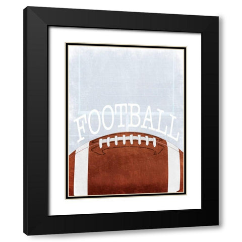 Football Love 2 Black Modern Wood Framed Art Print with Double Matting by Prime, Marcus