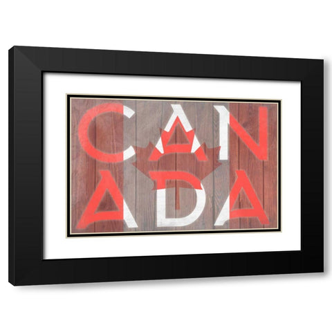 Canadian Pride Black Modern Wood Framed Art Print with Double Matting by Prime, Marcus