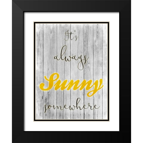 Always Sunny Black Modern Wood Framed Art Print with Double Matting by Prime, Marcus